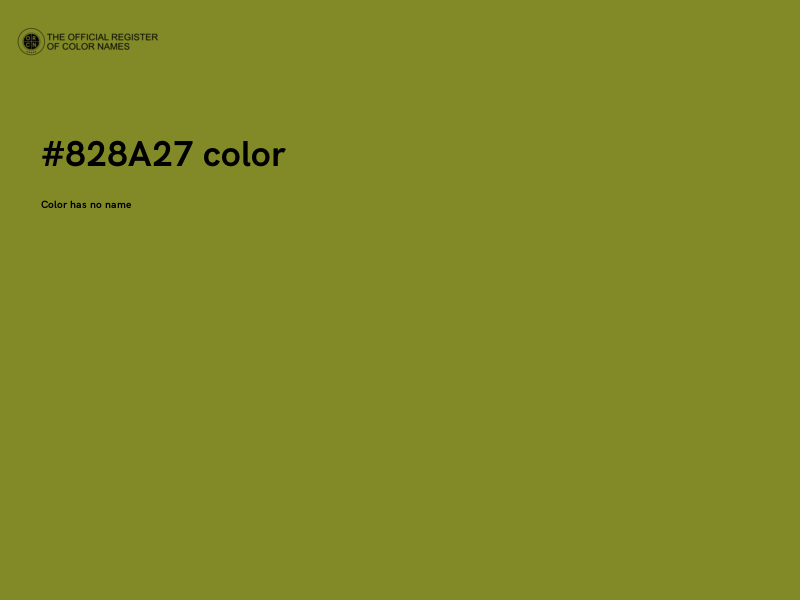 #828A27 color image