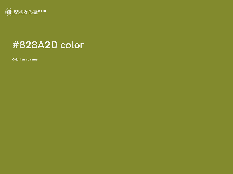 #828A2D color image