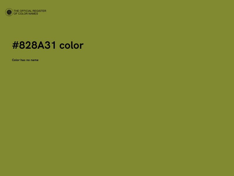 #828A31 color image