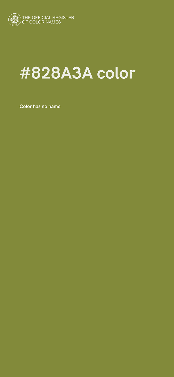 #828A3A color image