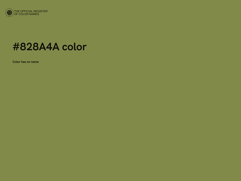 #828A4A color image