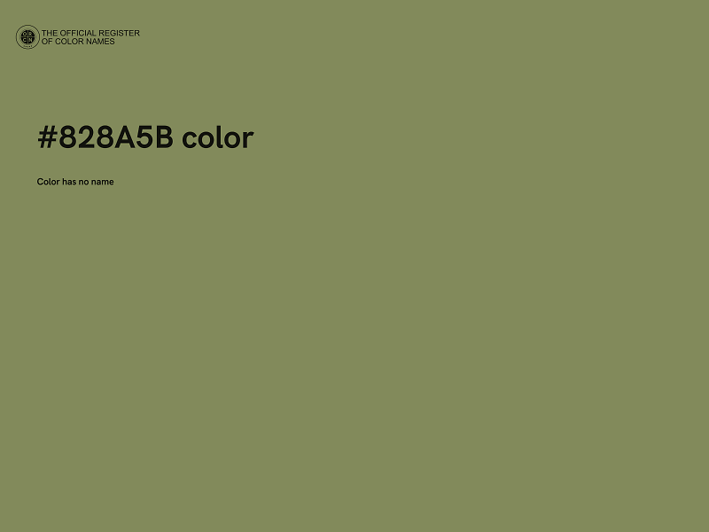#828A5B color image
