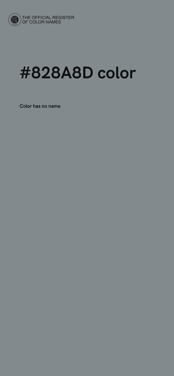 #828A8D color image
