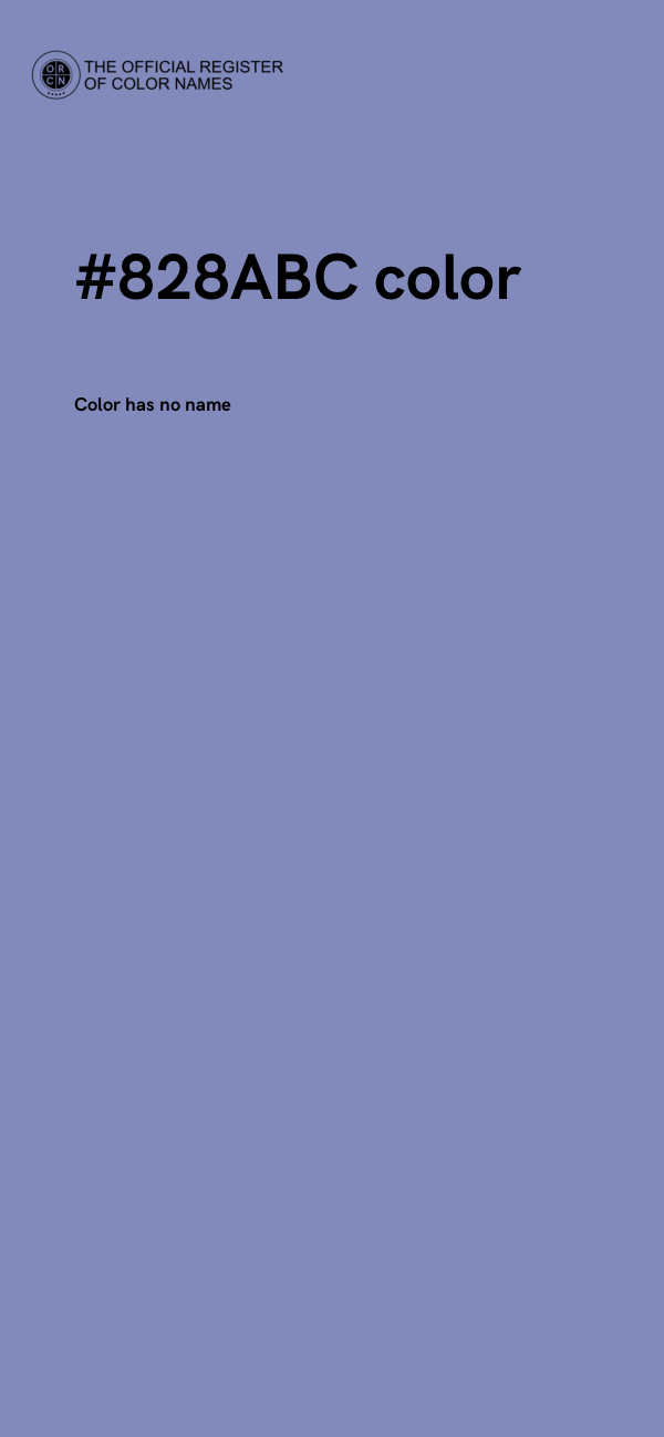#828ABC color image