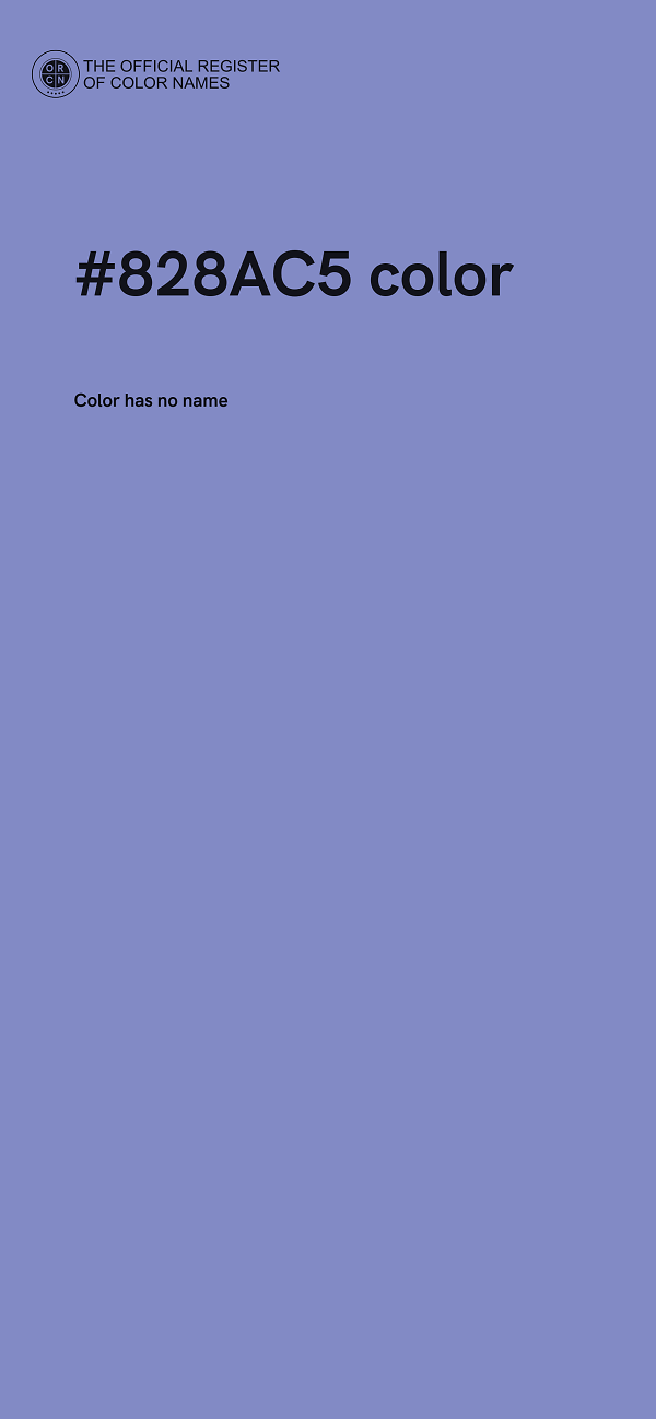 #828AC5 color image