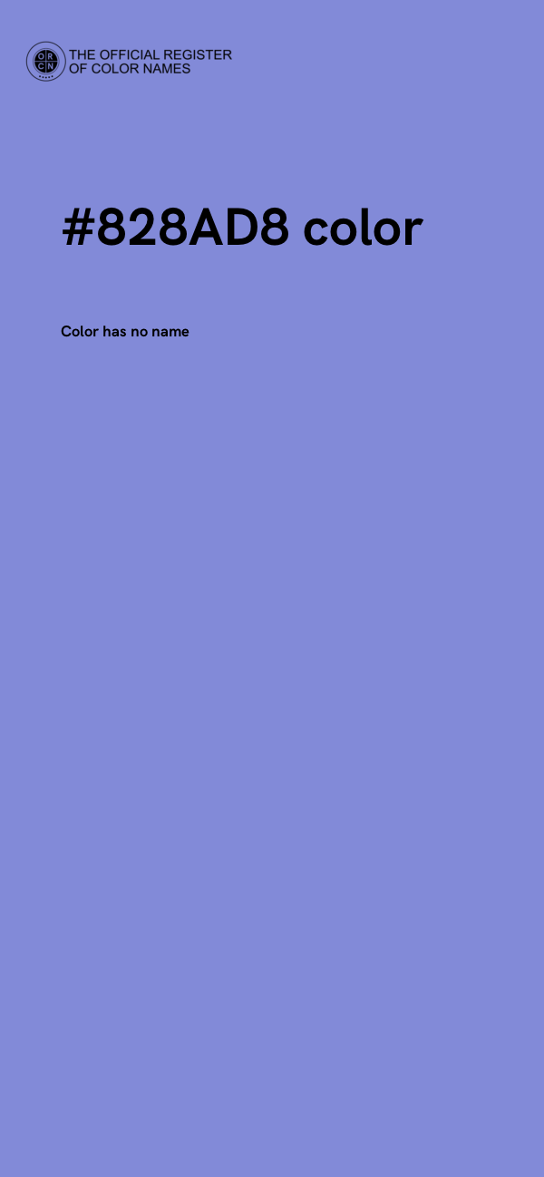 #828AD8 color image