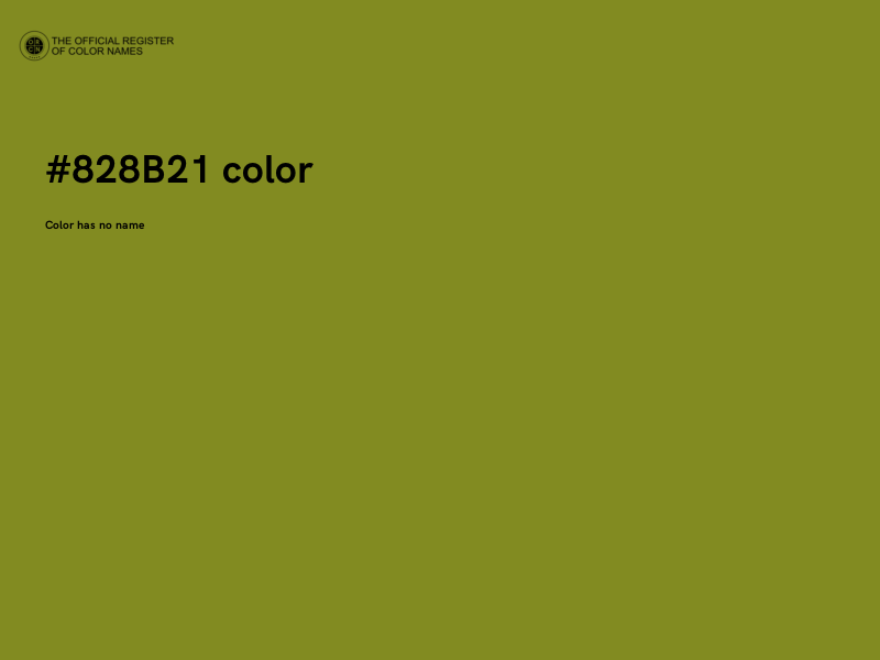 #828B21 color image