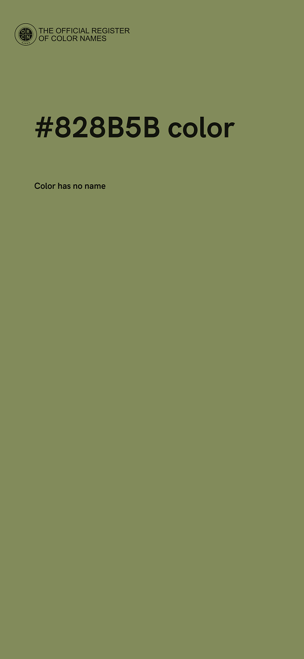 #828B5B color image