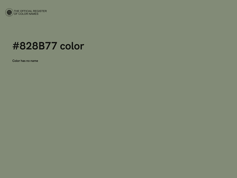 #828B77 color image