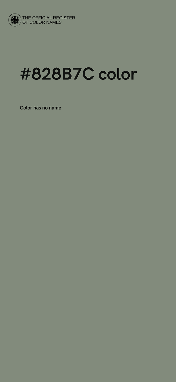 #828B7C color image
