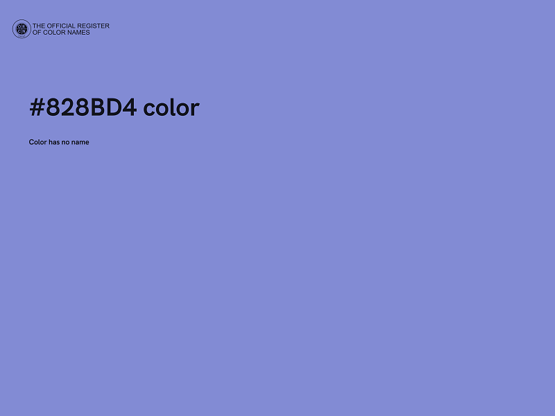 #828BD4 color image