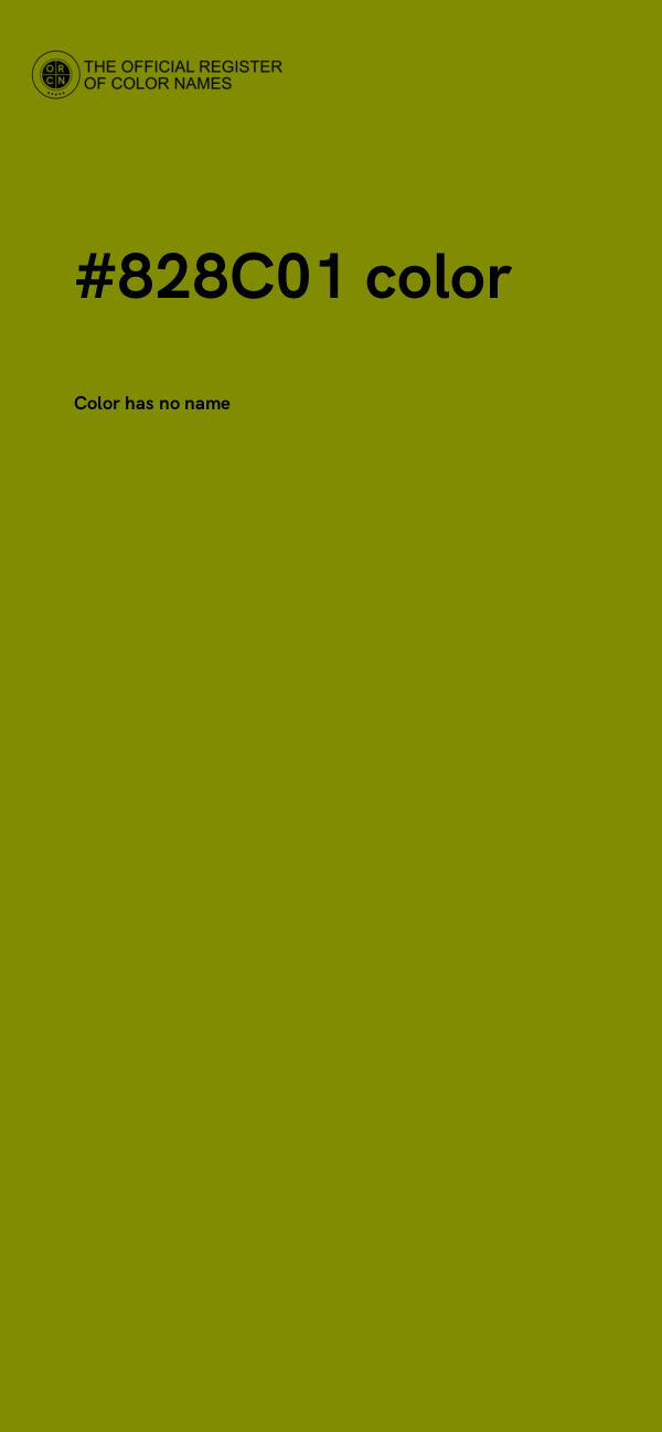#828C01 color image