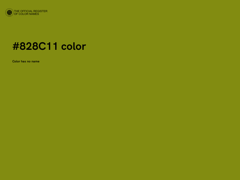 #828C11 color image
