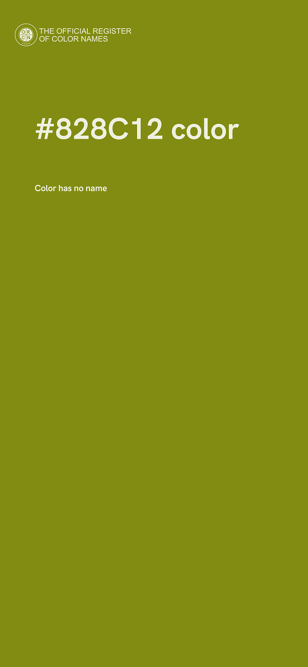 #828C12 color image