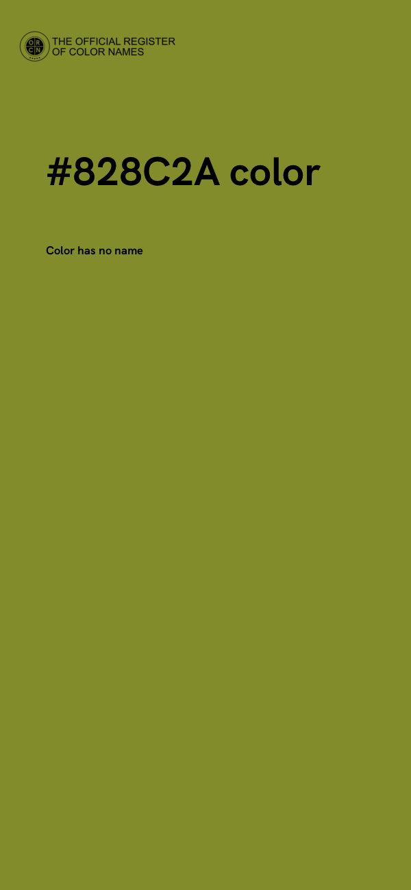 #828C2A color image