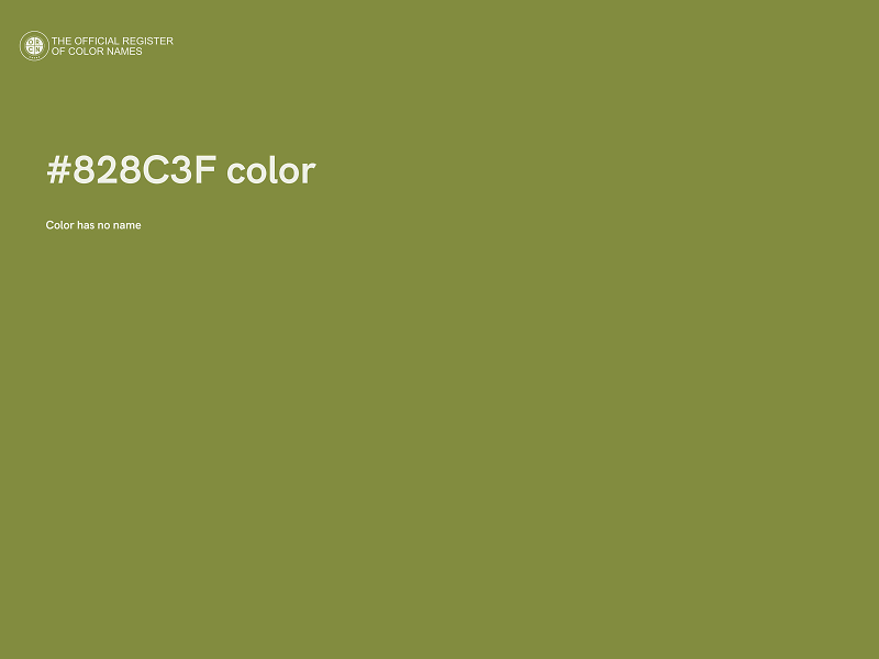 #828C3F color image