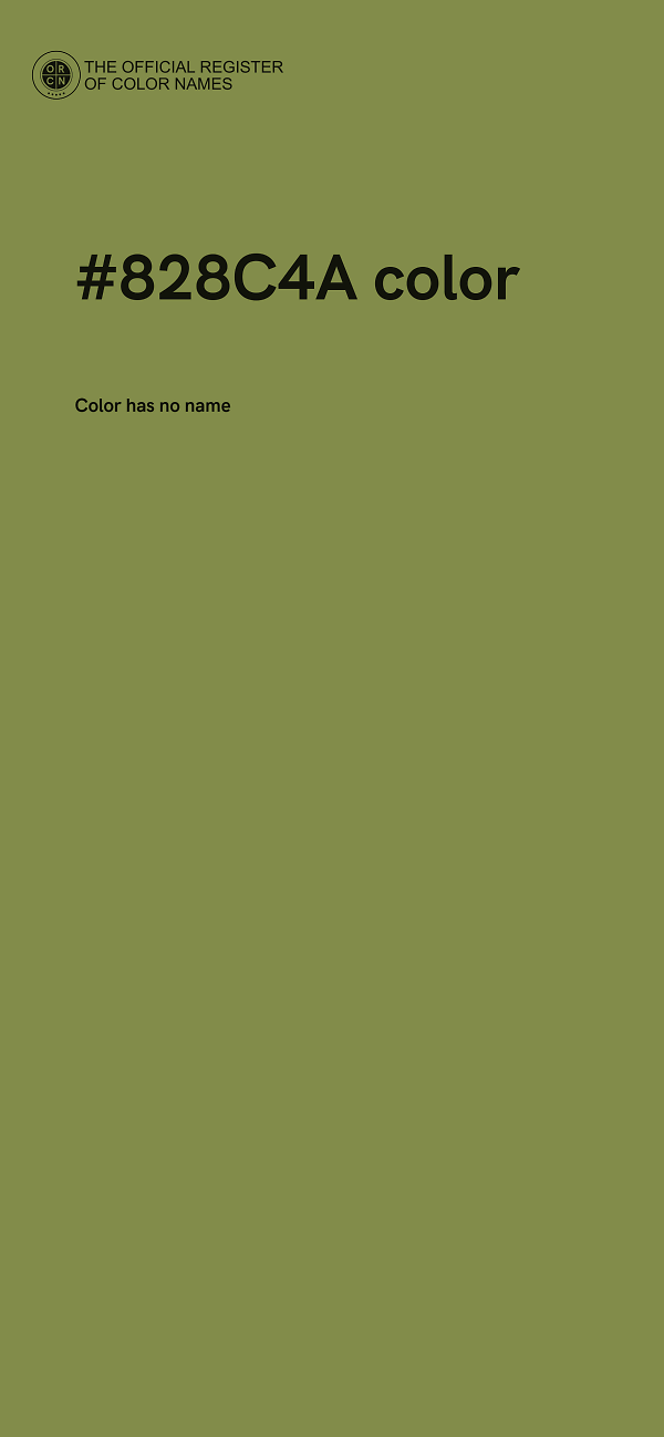 #828C4A color image