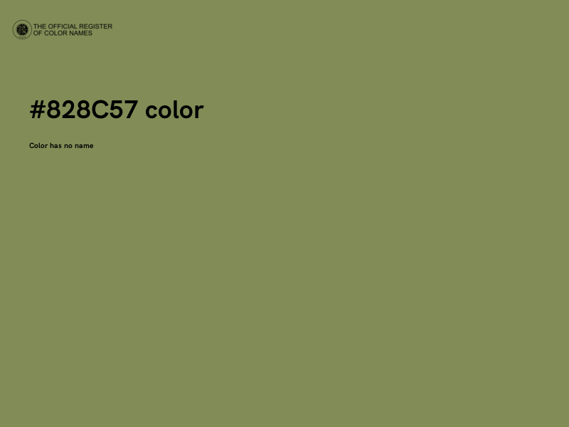 #828C57 color image