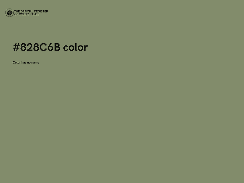 #828C6B color image