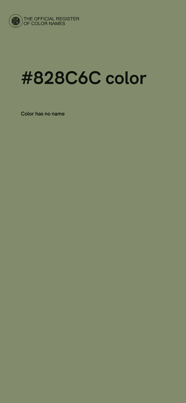 #828C6C color image