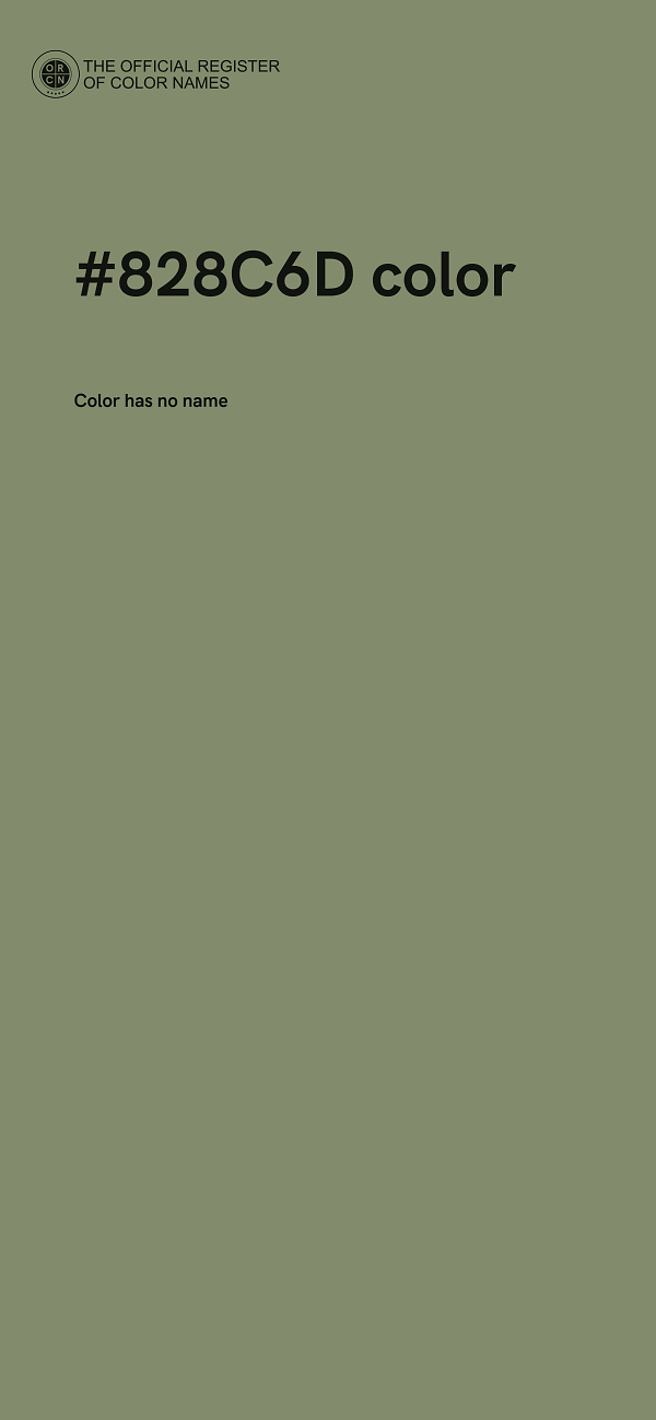 #828C6D color image