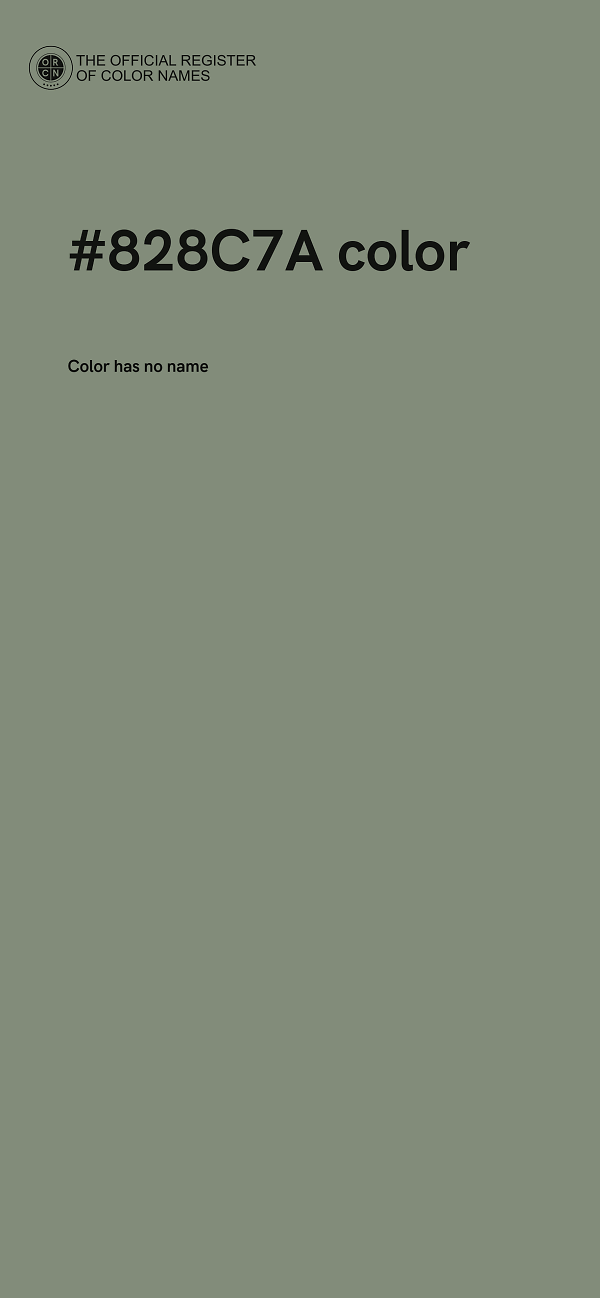 #828C7A color image