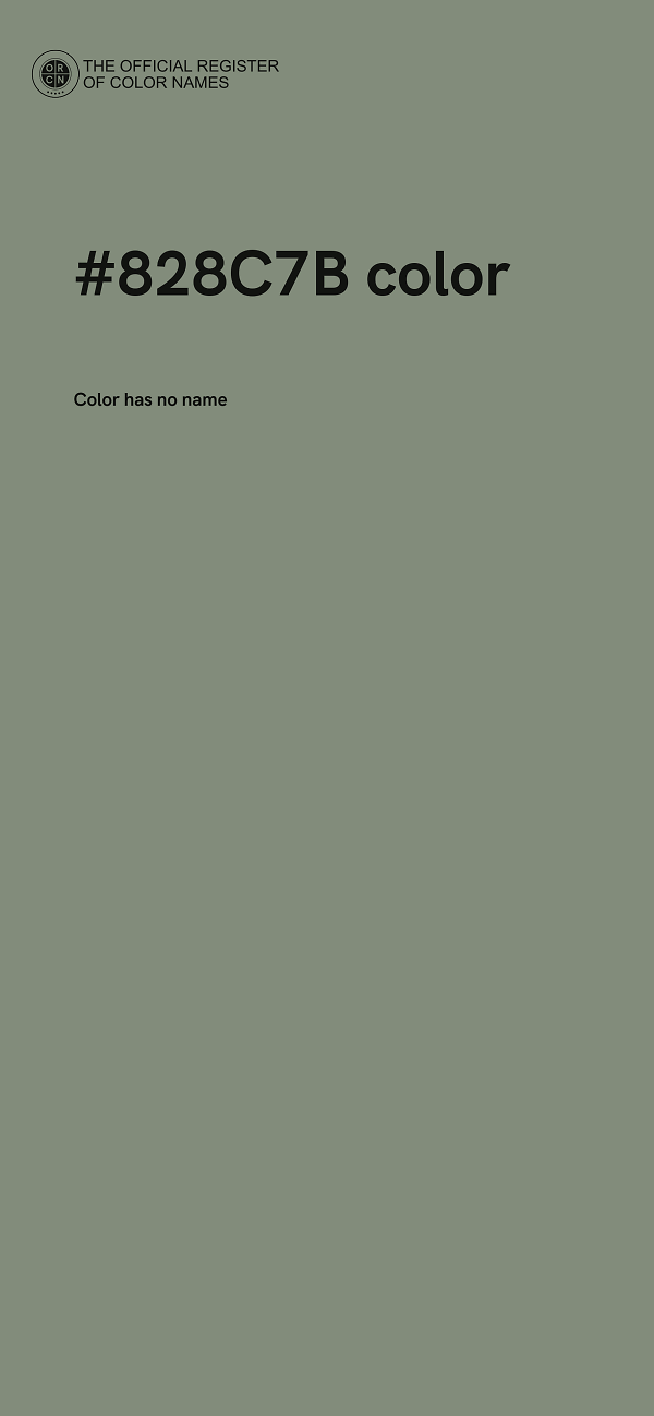 #828C7B color image