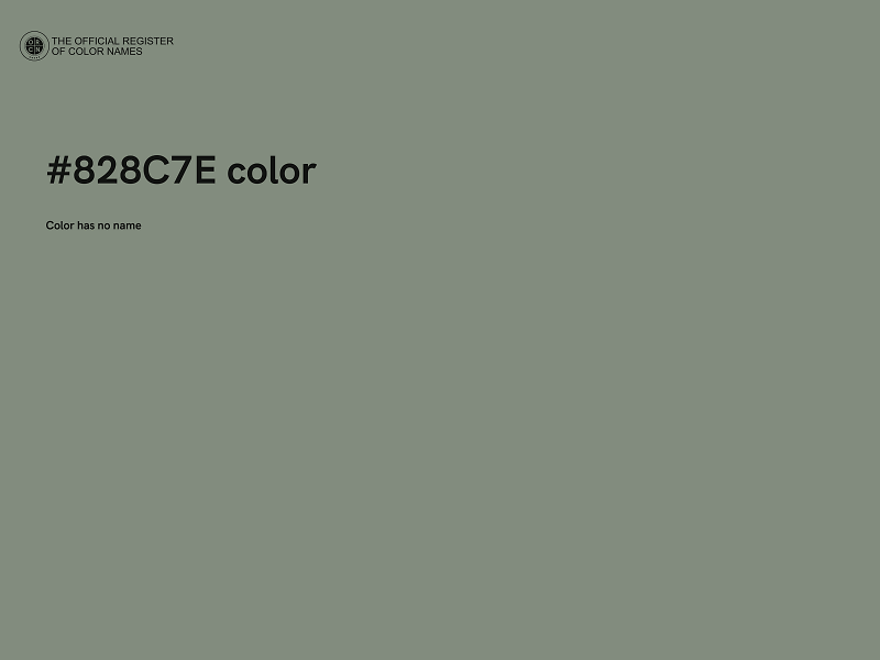 #828C7E color image