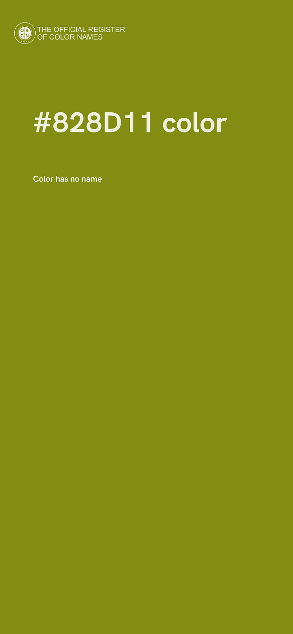 #828D11 color image