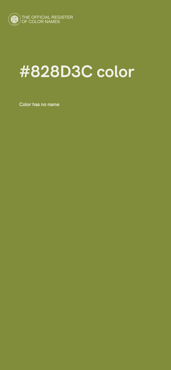 #828D3C color image