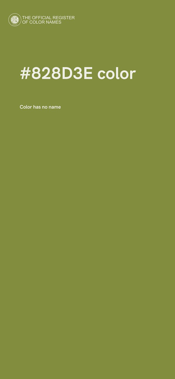 #828D3E color image