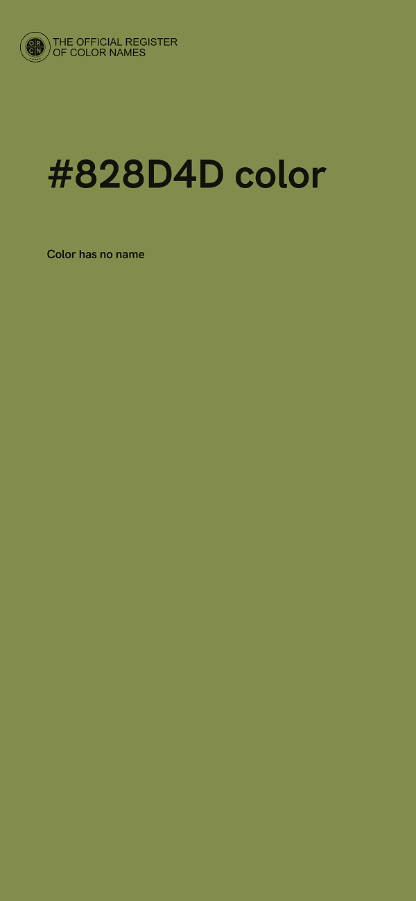 #828D4D color image