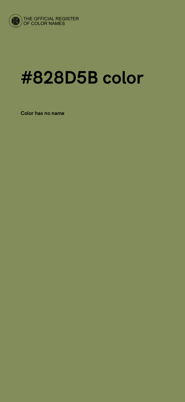 #828D5B color image
