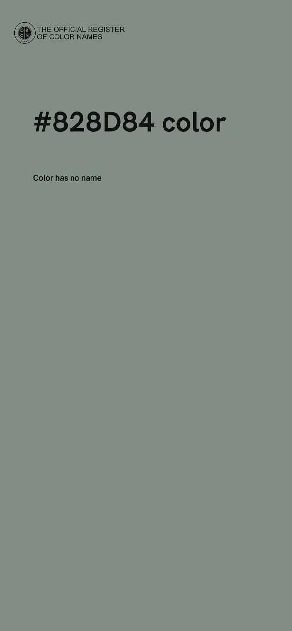 #828D84 color image