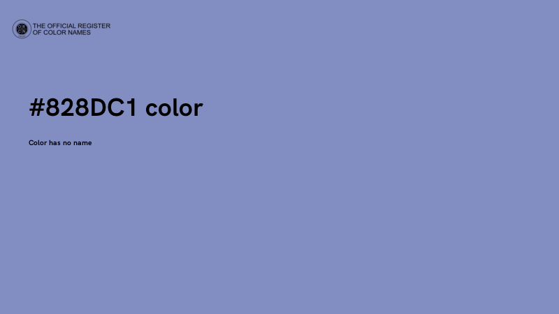 #828DC1 color image