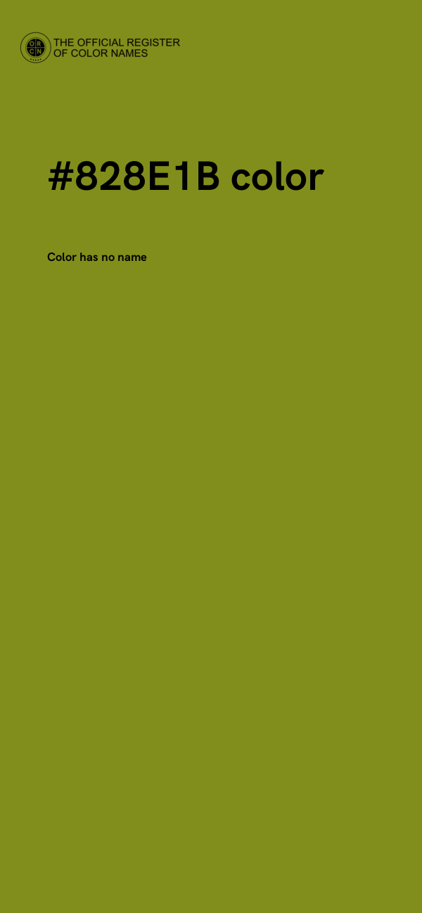 #828E1B color image