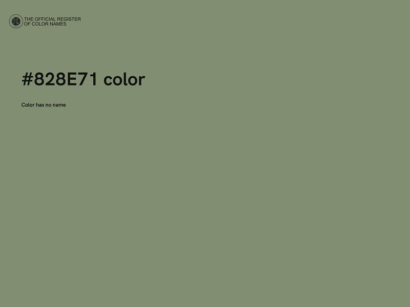 #828E71 color image