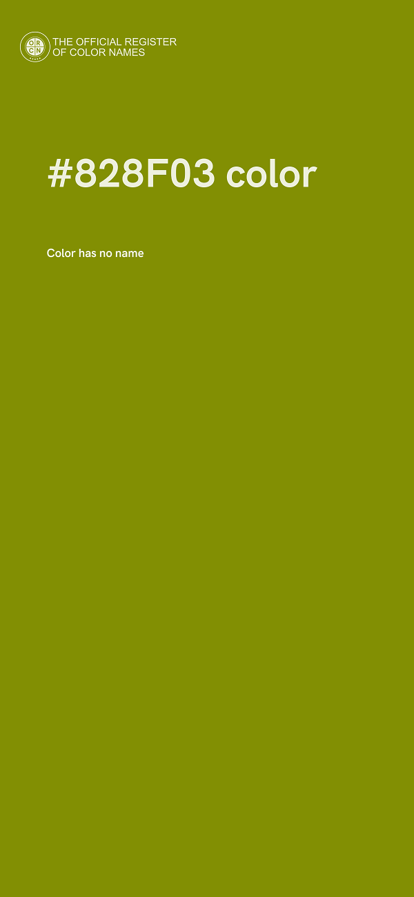 #828F03 color image