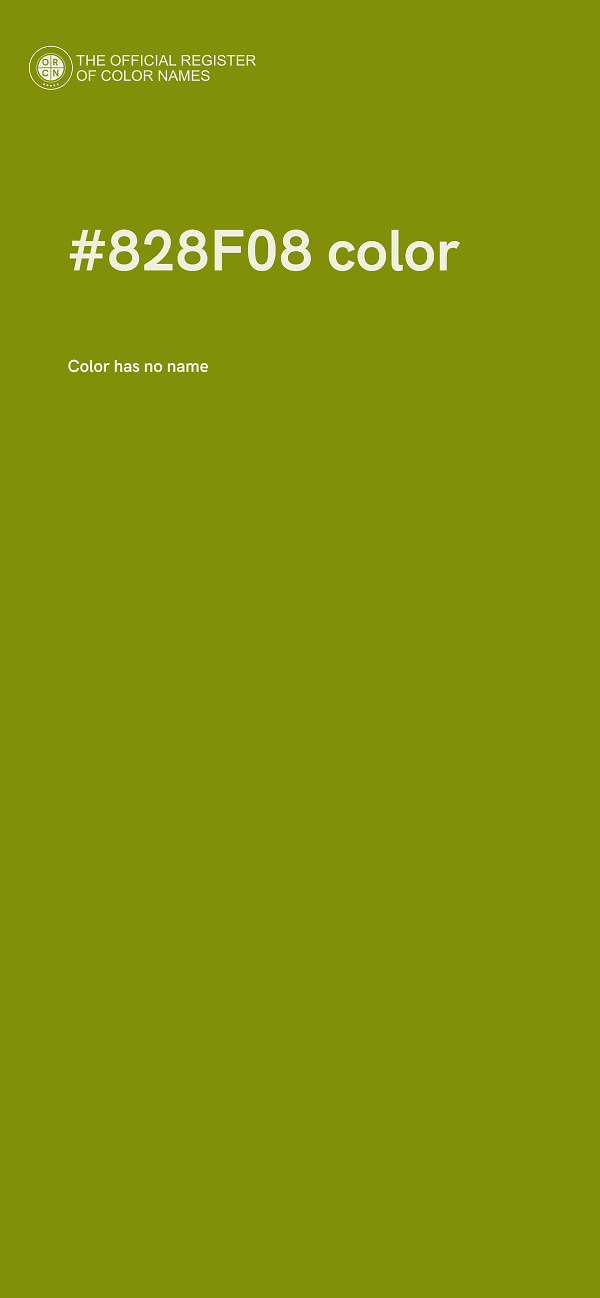 #828F08 color image