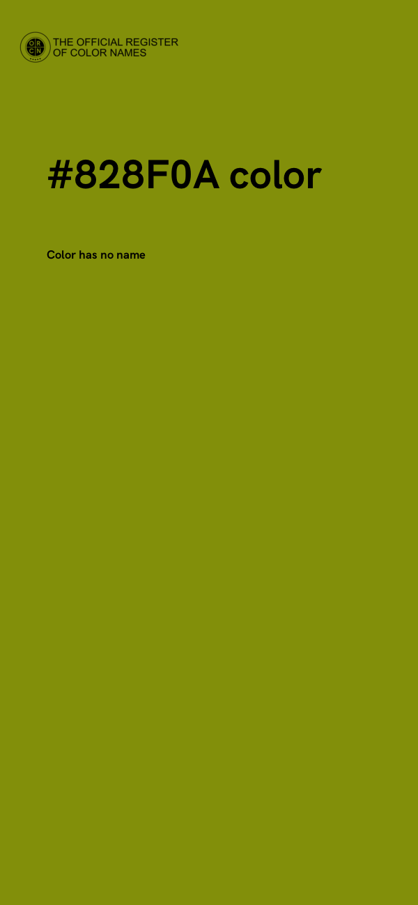 #828F0A color image