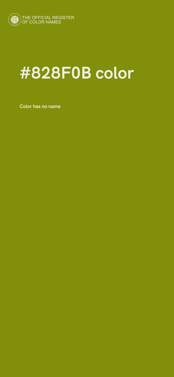 #828F0B color image