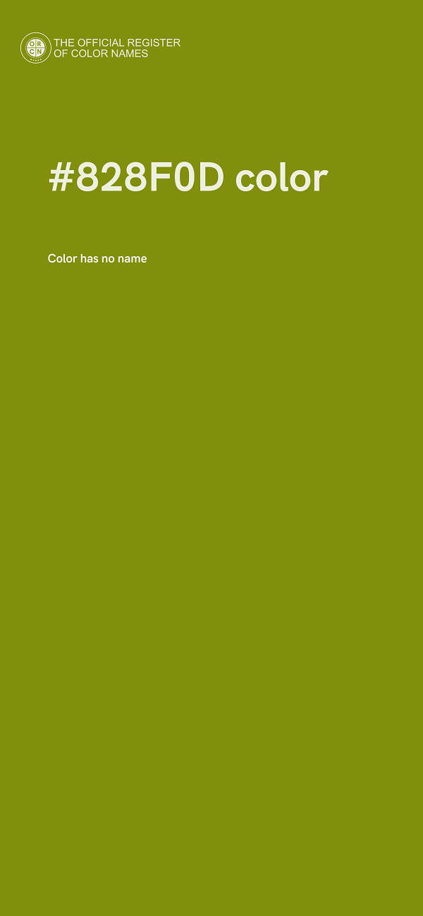 #828F0D color image