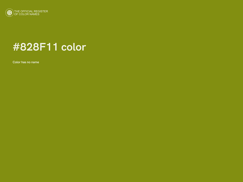 #828F11 color image