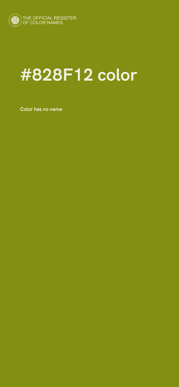 #828F12 color image