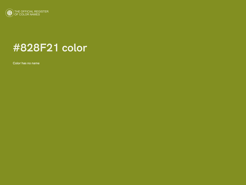 #828F21 color image
