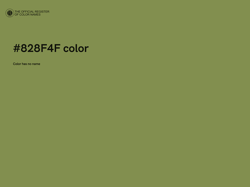 #828F4F color image