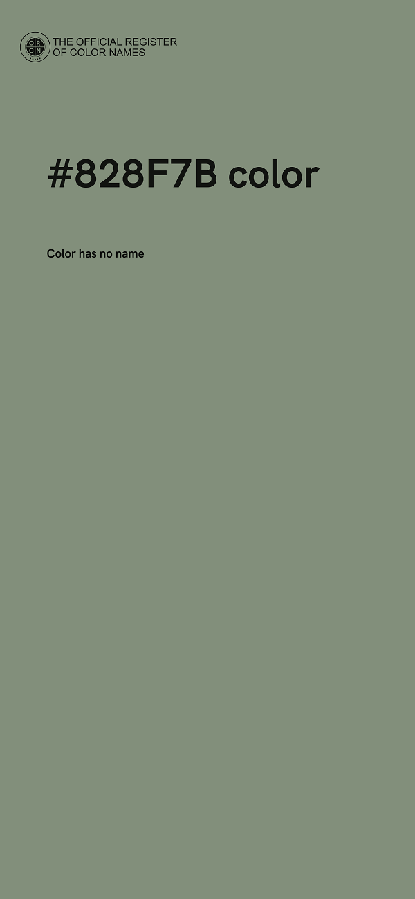 #828F7B color image