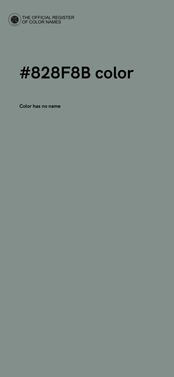 #828F8B color image
