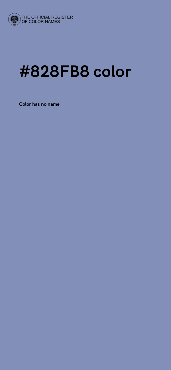 #828FB8 color image