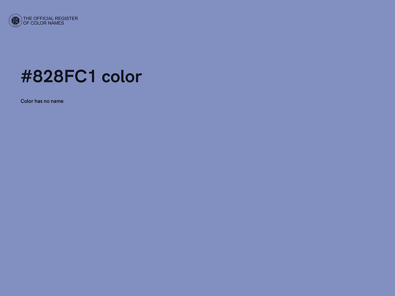 #828FC1 color image